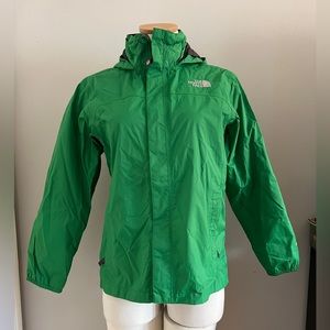 The North Face Green Hooded Windbreaker 14-16